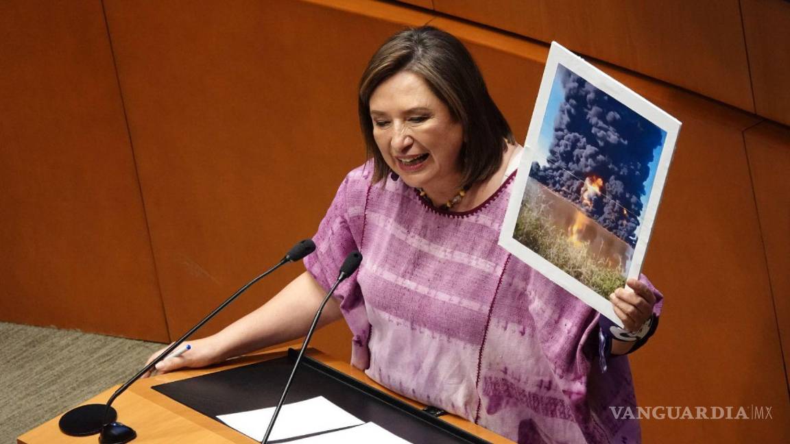 $!La senadora Xóchitl Gálvez durante su participación en la Sesión Ordinaria en el Senado de la República en CDMX.