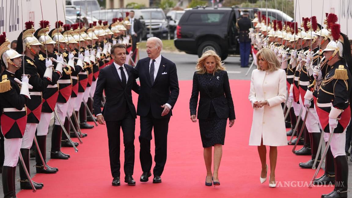 $!En conmemoración del 80 aniversario del ‘Día D’, Biden y Macrón prometen no abandonar a Ucrania