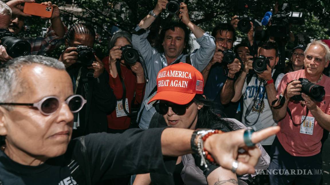 $!Partidarios y detractores de Trump se están enzarzando en algunos casos en peleas a gritos, desde que se hizo público el veredicto.