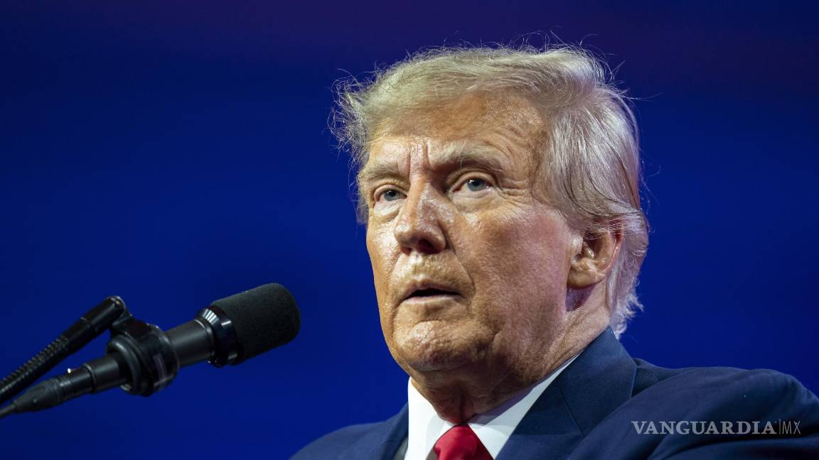 $!El expresidente Donald Trump en la Conferencia de Acción Política Conservadora en National Harbor en Oxon Hill, Maryland.