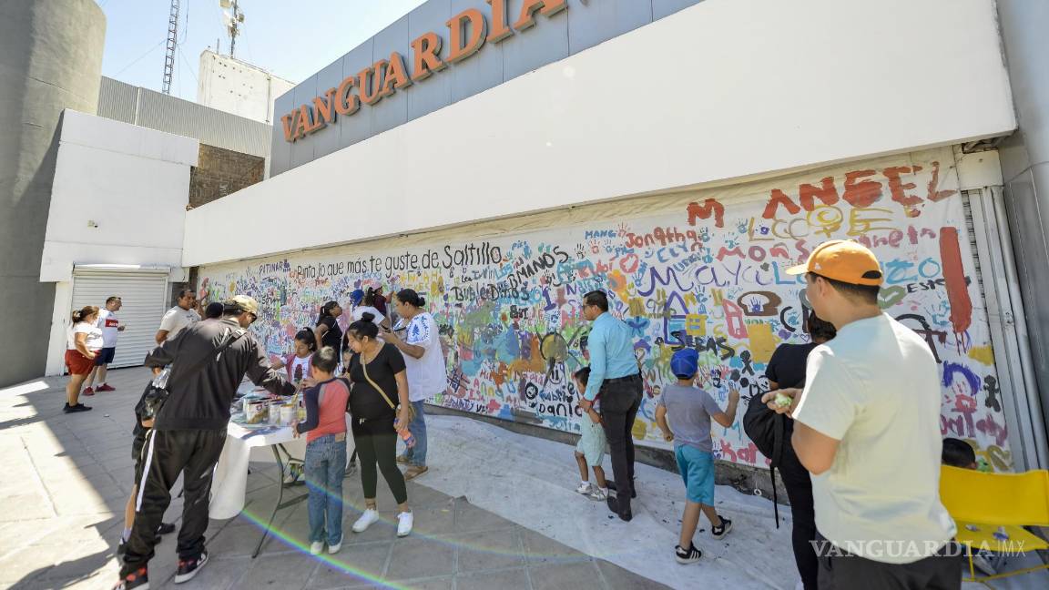 $!Actividad de pintura donde VANGUARDIA invitó a niños a compartir lo que más les gusta de Saltillo. Se efectuó a un lado de la Ruta Recreativa que se organiza cada domingo.