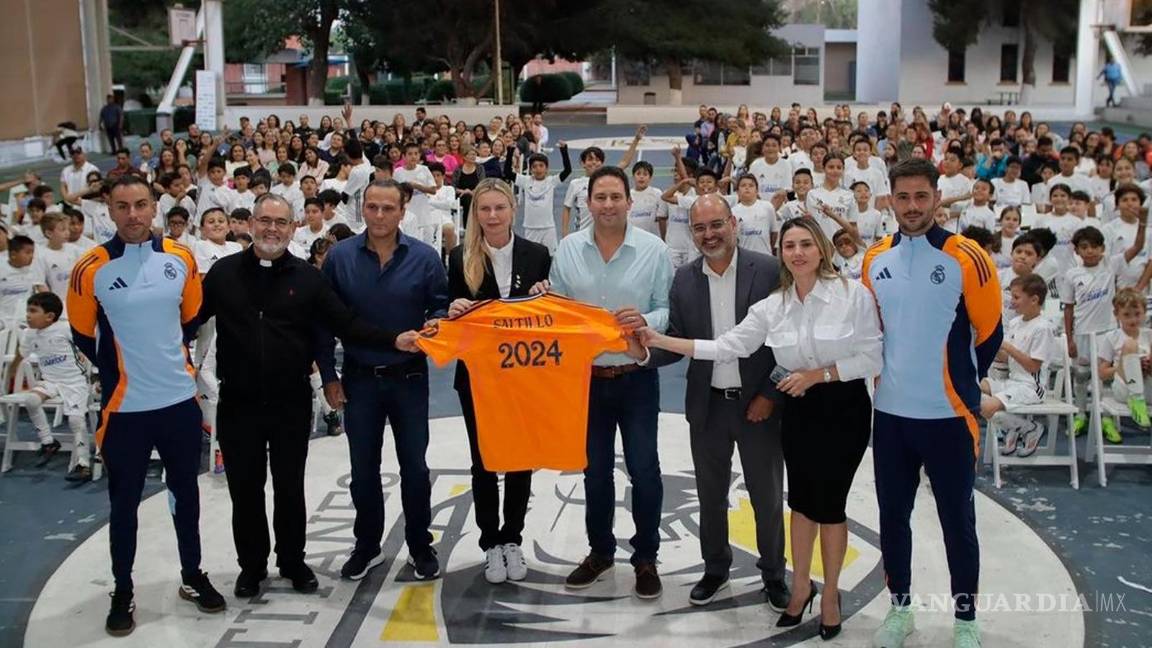 $!El 25 de octubre, la Fundación Real Madrid clausuró su Clínica de Futbol en Saltillo, donde más de cien niños, niñas y jóvenes participaron en actividades deportivas.