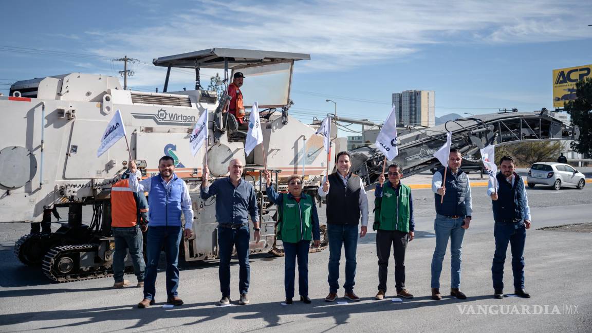 Arranca Alcalde de Saltillo obra de recarpeteo en el bulevar Nazario S. Ortiz Garza