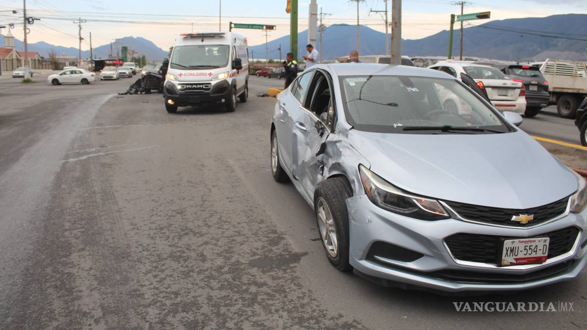 Niña de 8 años resulta herida en choque presuntamente causado por su madre en Saltillo