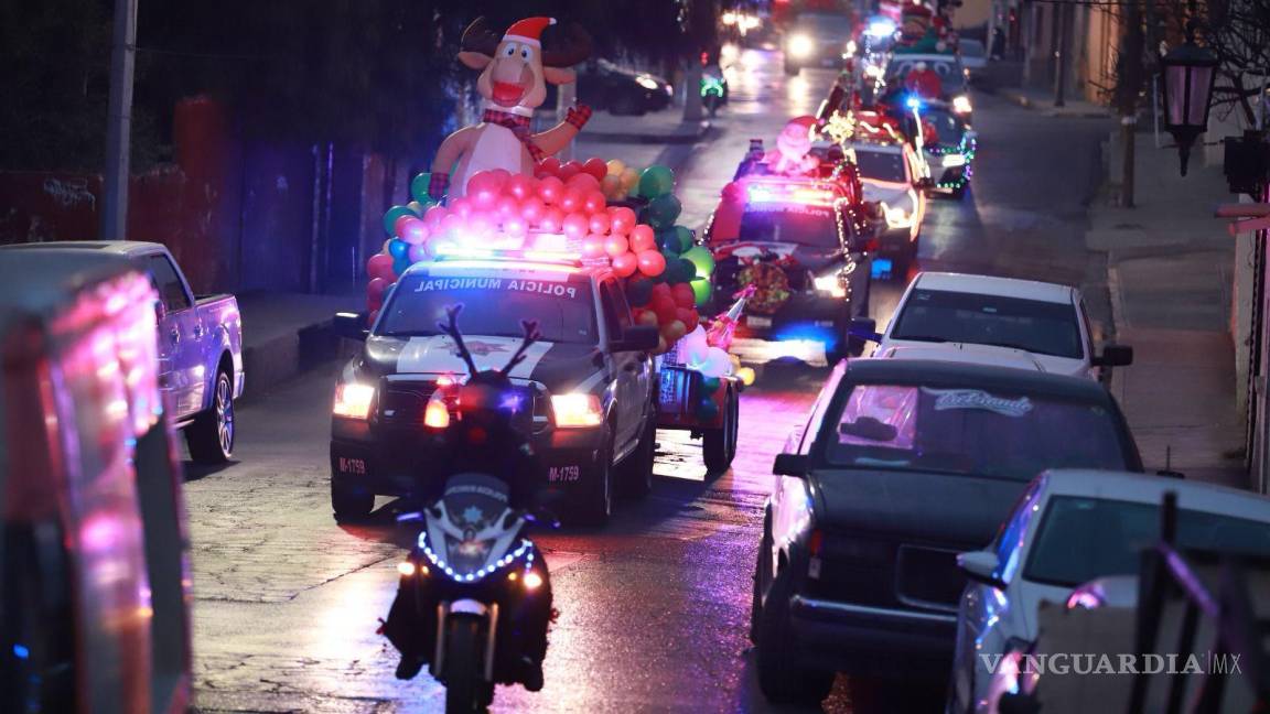 ¡La Policía de Saltillo se viste de Santa Claus! Invitan a su desfile anual este viernes