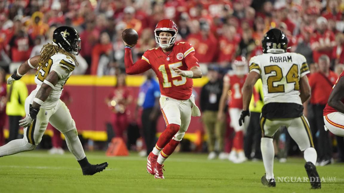 Chiefs de Kansas City siguen invictos tras vencer a Saints de Nueva Orleans en Monday Night Football