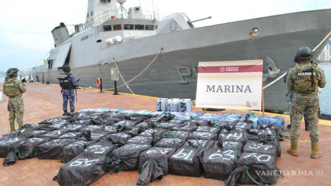 Marina asegura casi tres toneladas de cocaína en Guerrero y Quintana Roo