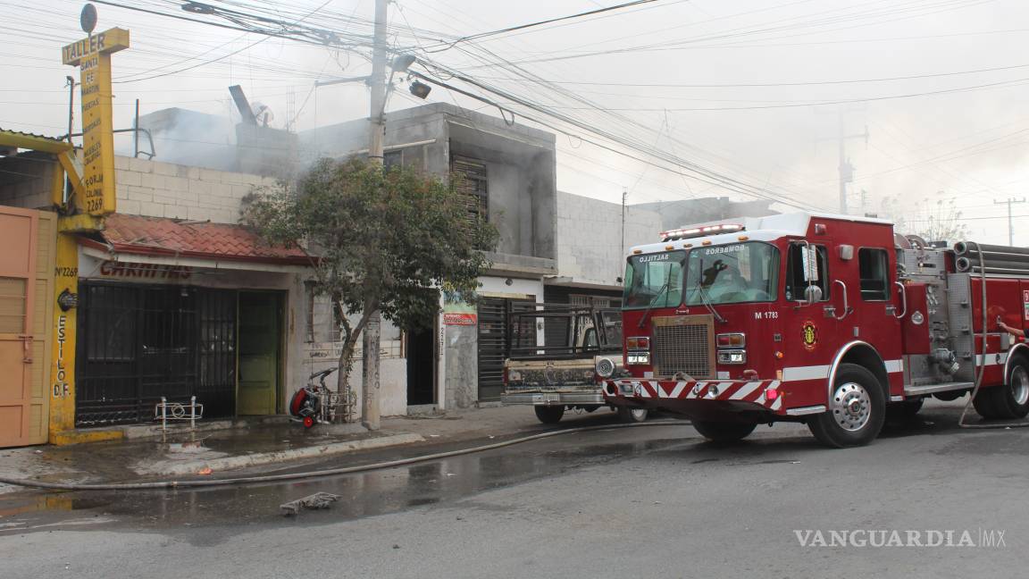 Quema de cobre desata incendio en Saltillo