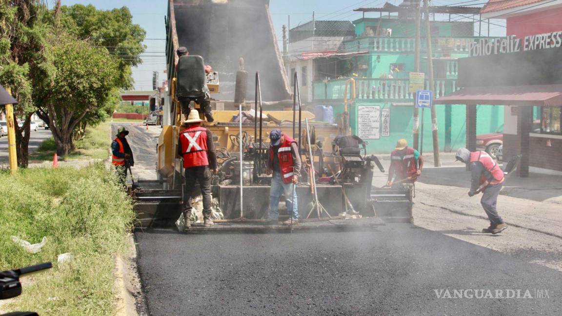 En pocos días concluirán recapeteo en el bulevar Solidaridad en Saltillo