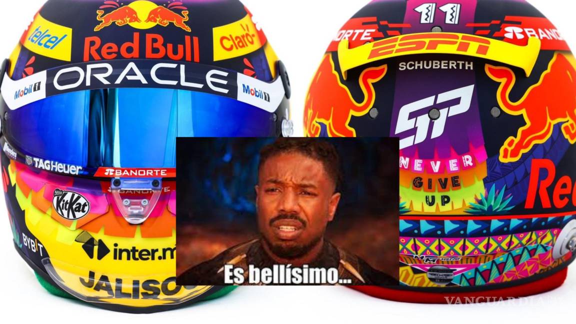 ‘¡Es bellísimo!’ Revela Checo Pérez el diseño del casco que usará en el GP de México