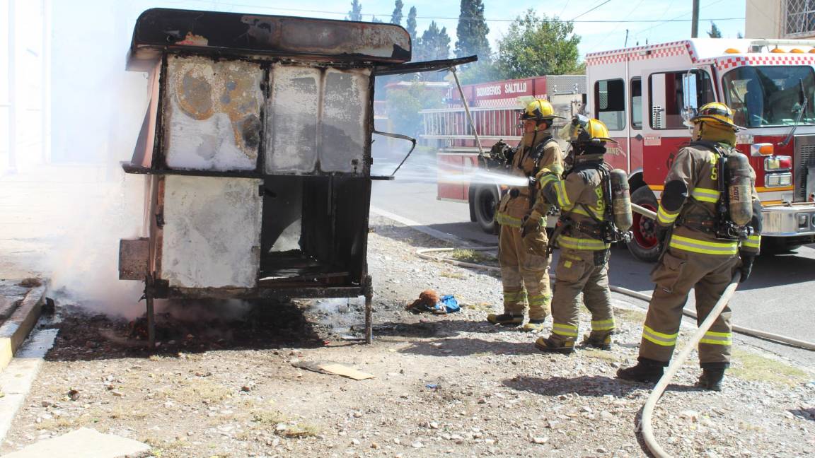 Se incendia puesto de comida en Saltillo