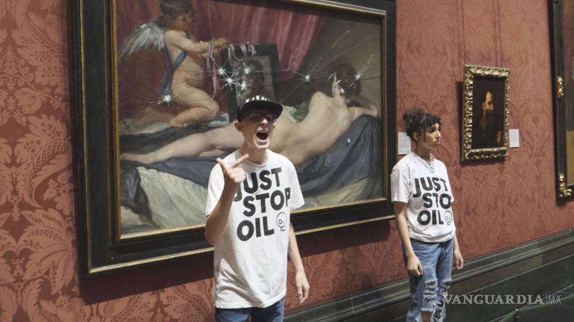 Activistas dan martillazos una pintura de Velázquez en Londres (VIDEO)