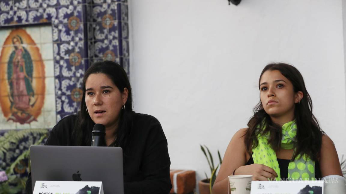 $!La coordinadora del equipo de datos de Data Cívica, Alicia Franco (d), acompañada de su directora ejecutiva, Mónica Meltis (i) en Ciudad de México (México).