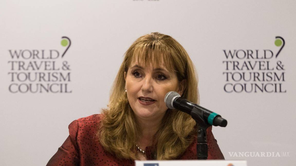 $!Gloria Guevara Manzo en la Cumbre Mundial de Viajes y Turismo que se celebraró en Cancún el 10 de marzo 2020.