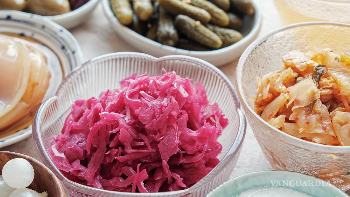 $!Variedad de alimentos fermentados probióticos.