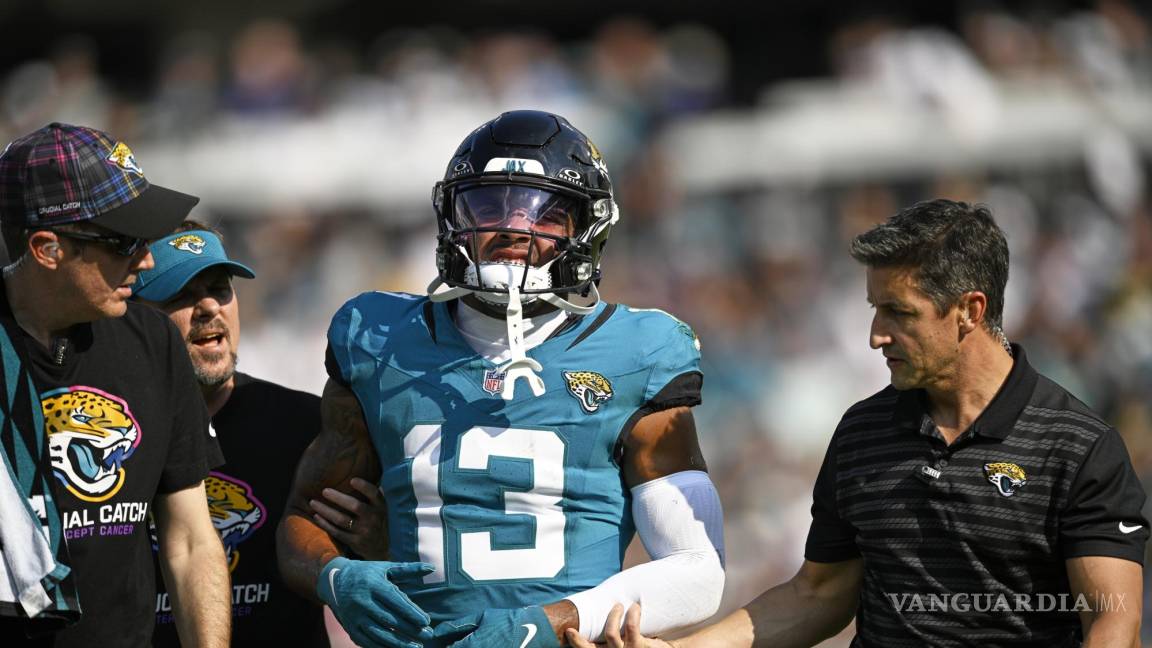 ¿Fuera toda la Temporada?: Christian Kirk de Jaguars se habría roto la clavícula el domingo ante Packers