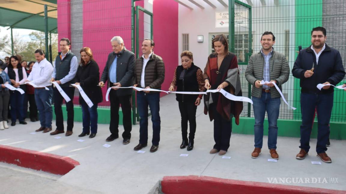 Manolo Jiménez y Chema Fraustro inauguran Centro Comunitario en la colonia Virreyes Obrera de Saltillo
