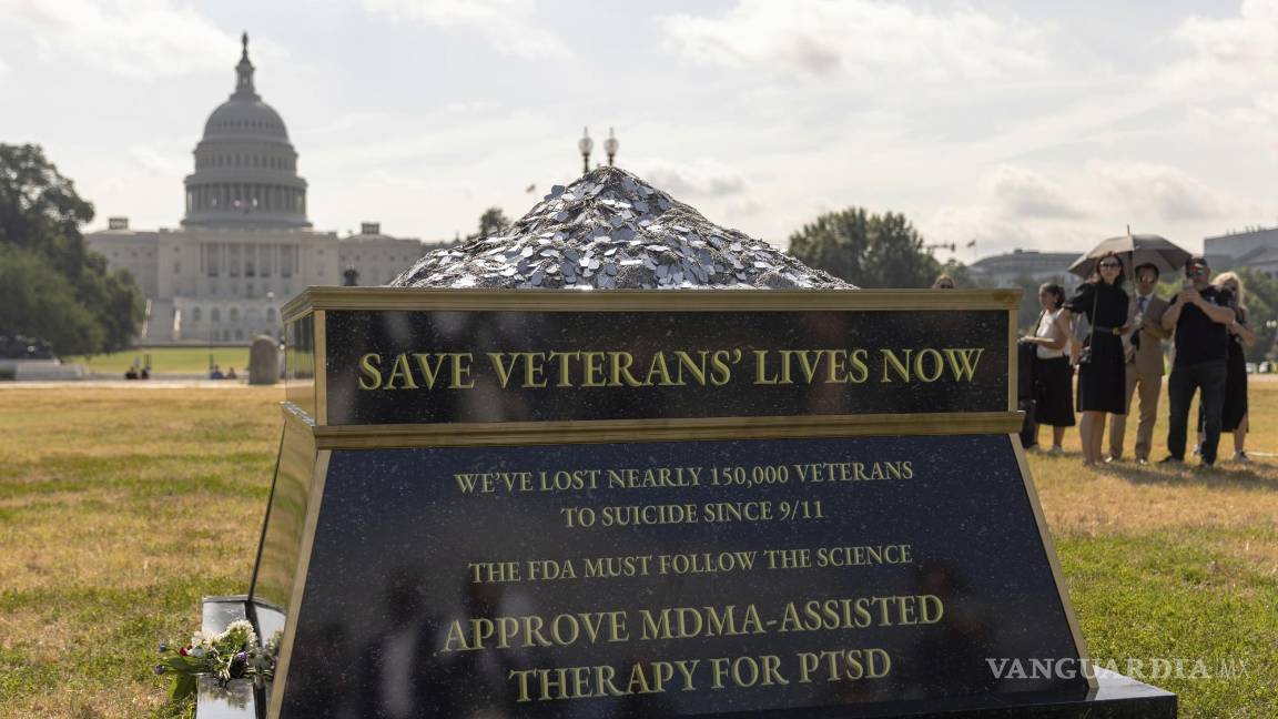 $!Un monumento en homenaje a los 150,000 veteranos que se calcula que han perdido la vida por suicidio en los últimos 20 años en Washington.