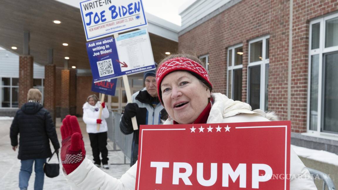 Gana Donald Trump primarias en New Hampshire y afianza candidatura republicana; Biden también se impuso