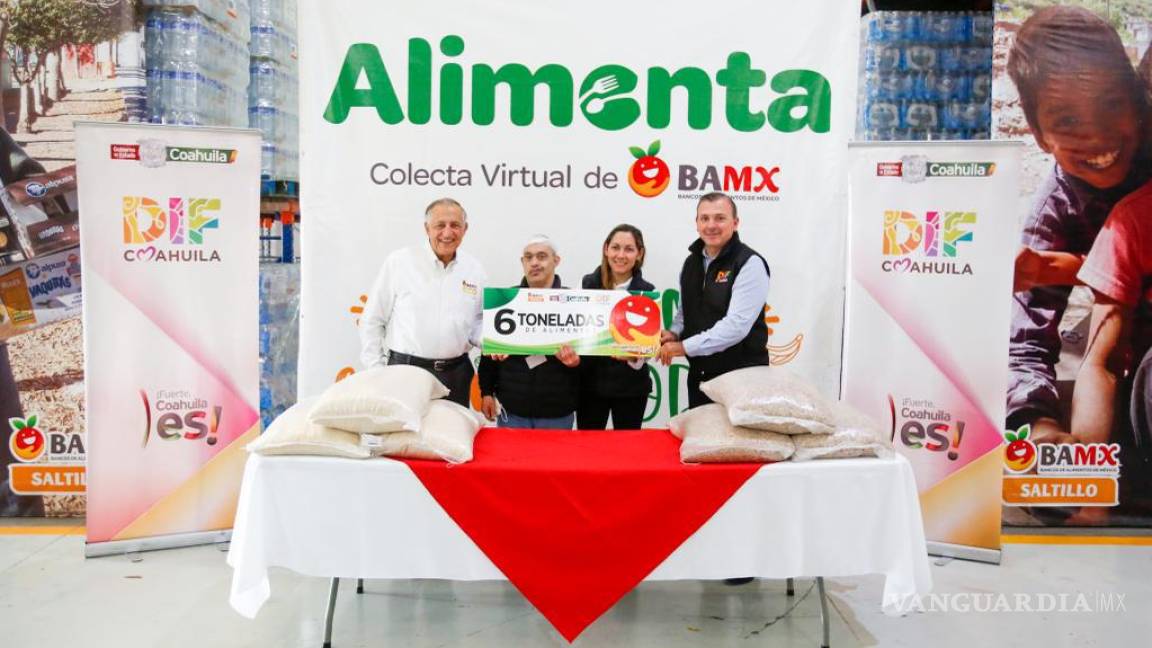 Más de 34 toneladas de apoyo al Banco de Alimentos de Coahuila