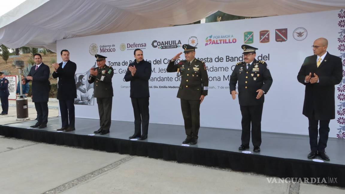 Nuevo liderazgo militar en Coahuila: Jesús Alejandro Adame Cabrera asume el mando de la sexta zona militar