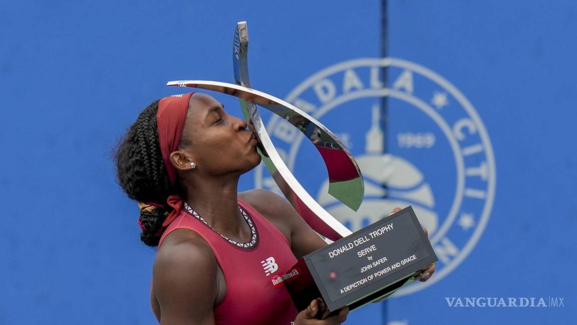 Coco Gauff suma su cuarto título WTA al vencer a Maria Sakkari en final de Washington Open