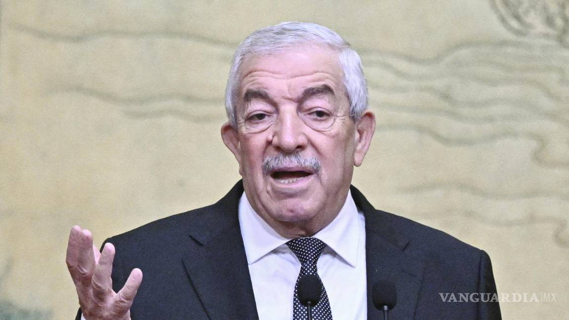 $!Mahmoud al-Aloul de Fatah habla durante un evento organizado por el Ministro de Relaciones Exteriores de China, Wang Yi, en Beijing, China.