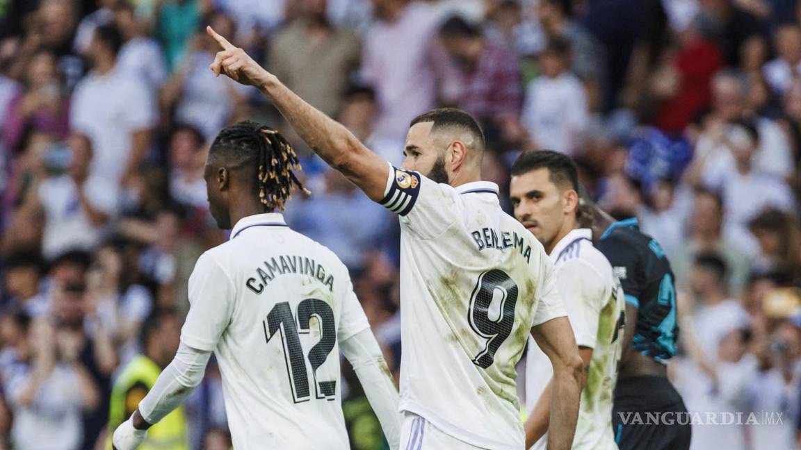 Karim Benzema anota hattrick y supera marca de goles de Hugo Sánchez en la Liga Española