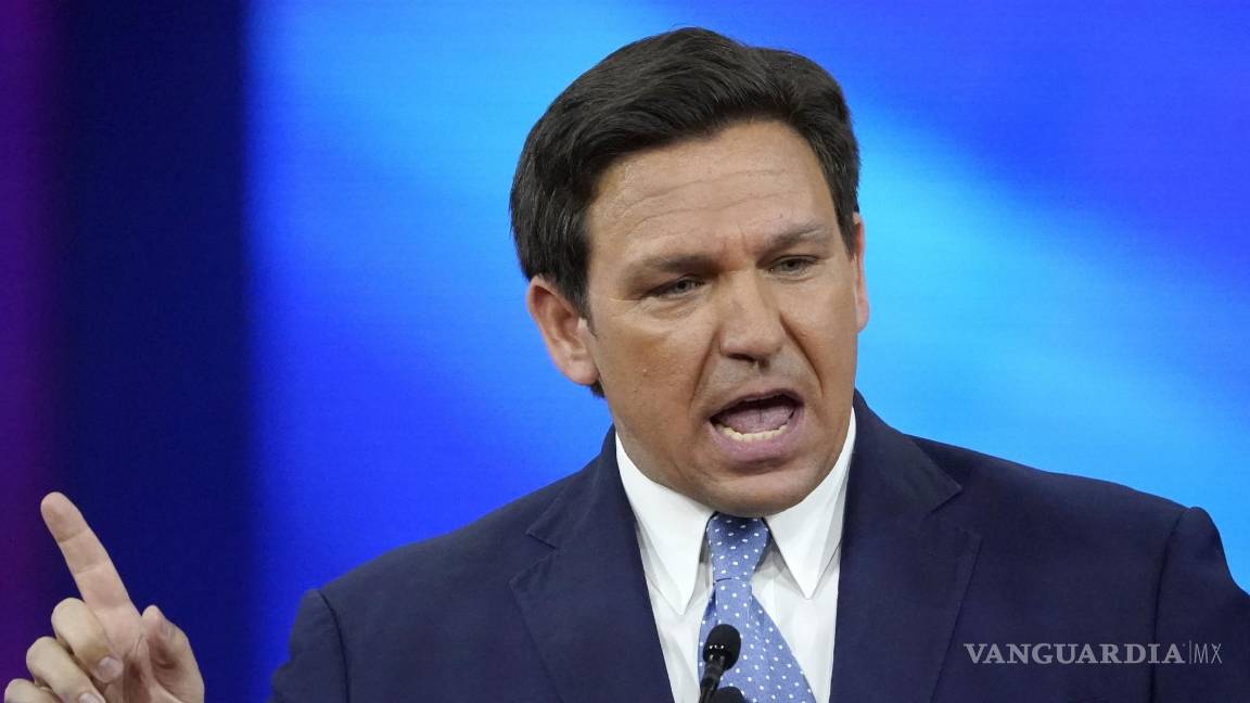 $!El gobernador de Florida, Ron DeSantis, durante un evento en Orlando, Florida.