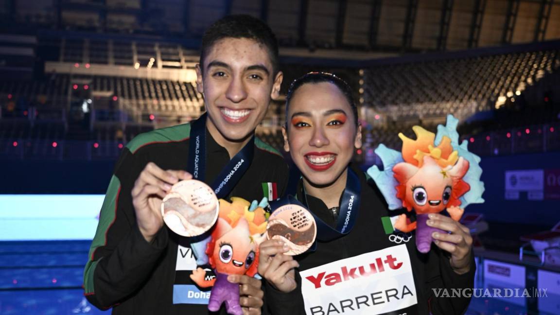 ¡Mundial de Natación se pinta tricolor! Miranda Barrera y Diego Villalobos se quedan el bronce