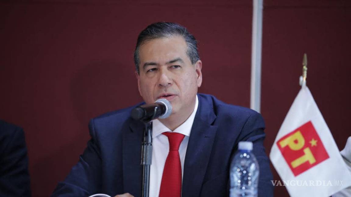$!Partido del Trabajo nombra a Ricardo Mejía Berdeja como su precandidato a la gubernatura de Coahuila.