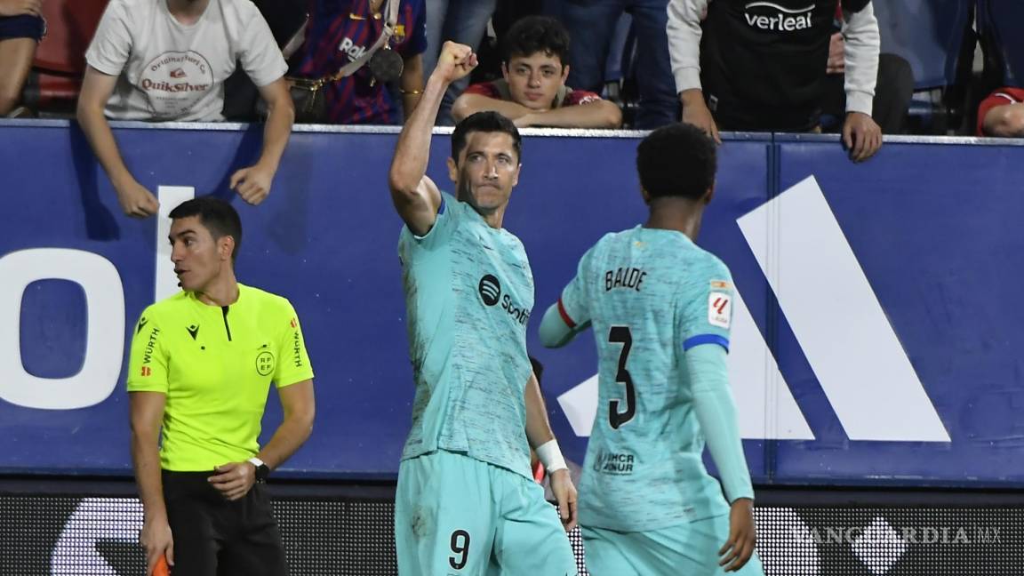 Lewandowski le da el triunfo al Barcelona en el ocaso del duelo ante el Osasuna