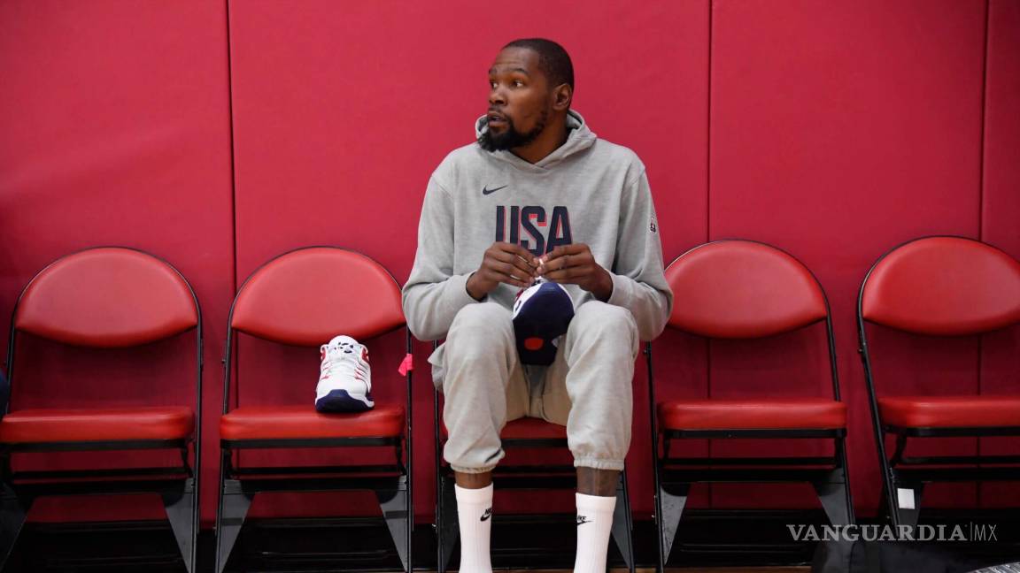 Kevin Durant se pierde entrenamiento; hay incertidumbre en el Team USA antes de los Juegos Olímpicos
