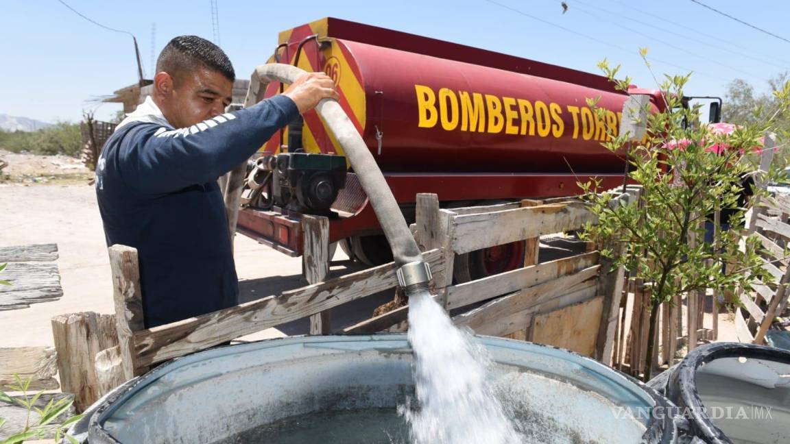 Coordina Municipio de Torreón entrega de agua potable a través de pipas, en apoyo al SIMAS Rural