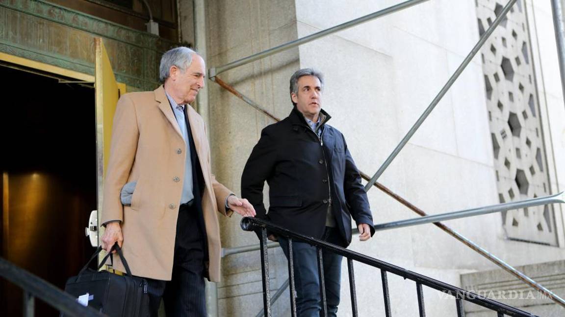 $!Michael Cohen llega para su decimonovena aparición ante un gran jurado en el caso del fiscal de distrito de Manhattan contra el expresidente Donald Trump,.