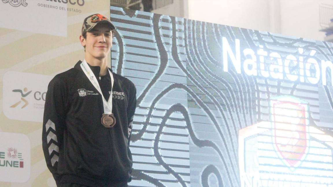 Coahuilense gana bronce en natación de los Nacionales CONADE 2024