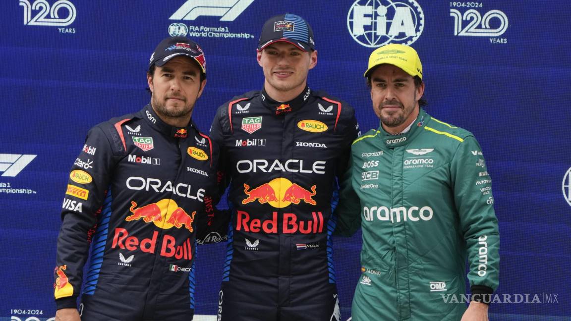 Checo Pérez saldrá segundo en el GP de China, detrás de Verstappen
