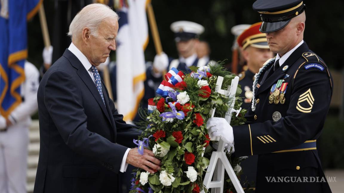 Honra Biden el sacrificio de soldados estadounidenses en el Día de los Caídos en Guerras