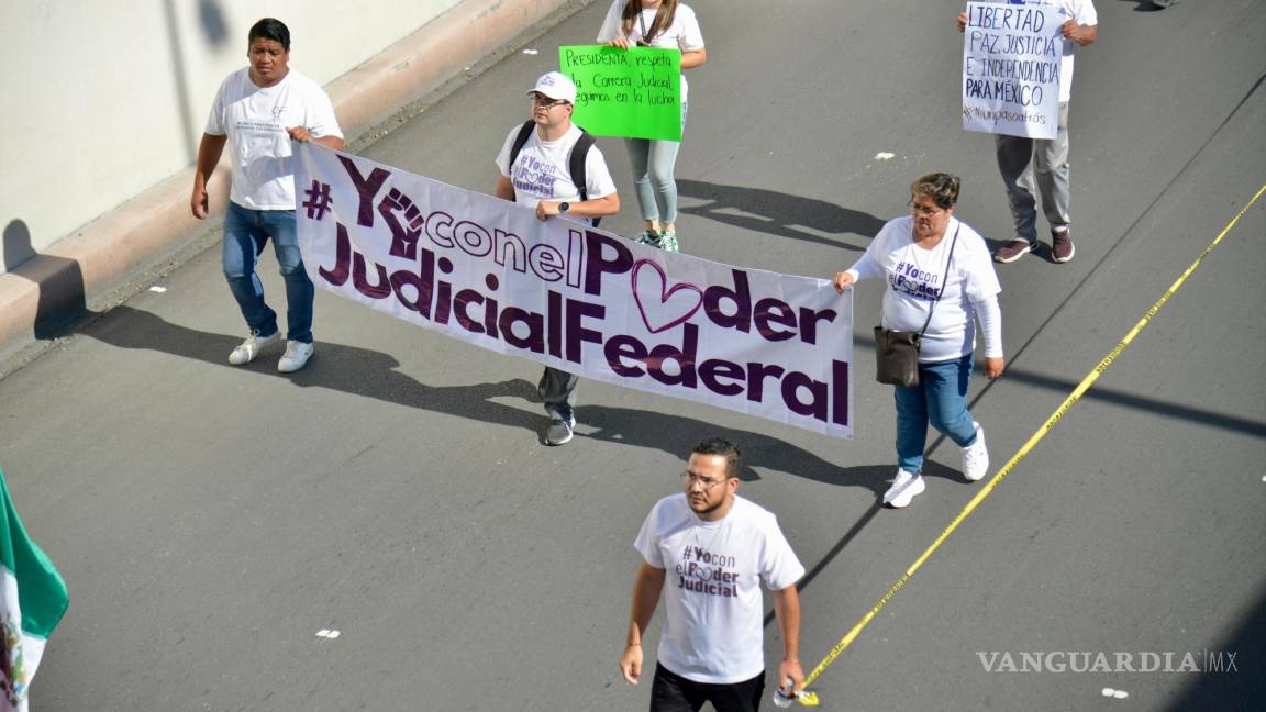 ‘Seguimos en resistencia’: se manifiesta Poder Judicial en Saltillo