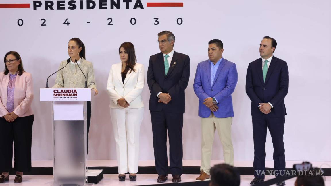 Claudia Sheinbaum y Manolo Jiménez, con proyectos comunes para Coahuila... ¿se concretarán?