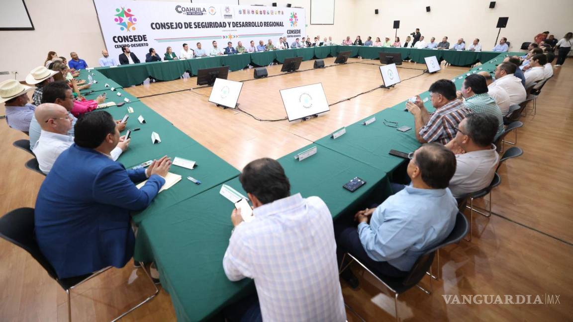 Preside Manolo Jiménez reunión del Consejo de Seguridad en la Región Centro-Desierto de Coahuila