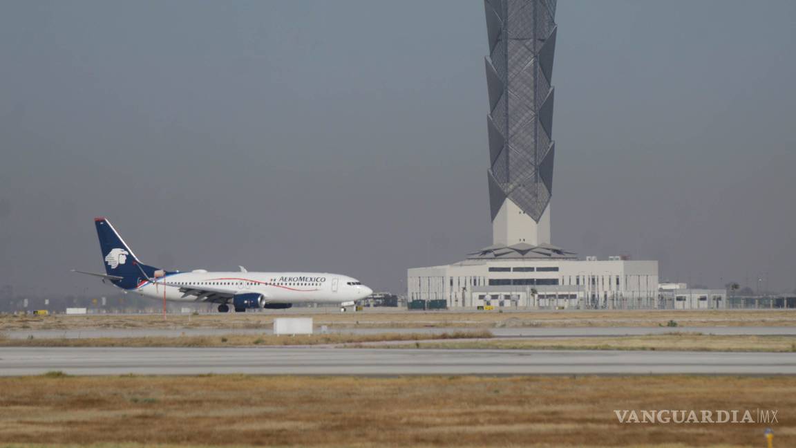 $!Actividad aérea de la empresa Aeroméxico en las pistas del Aeropuerto Internacional Felipe Ángeles.