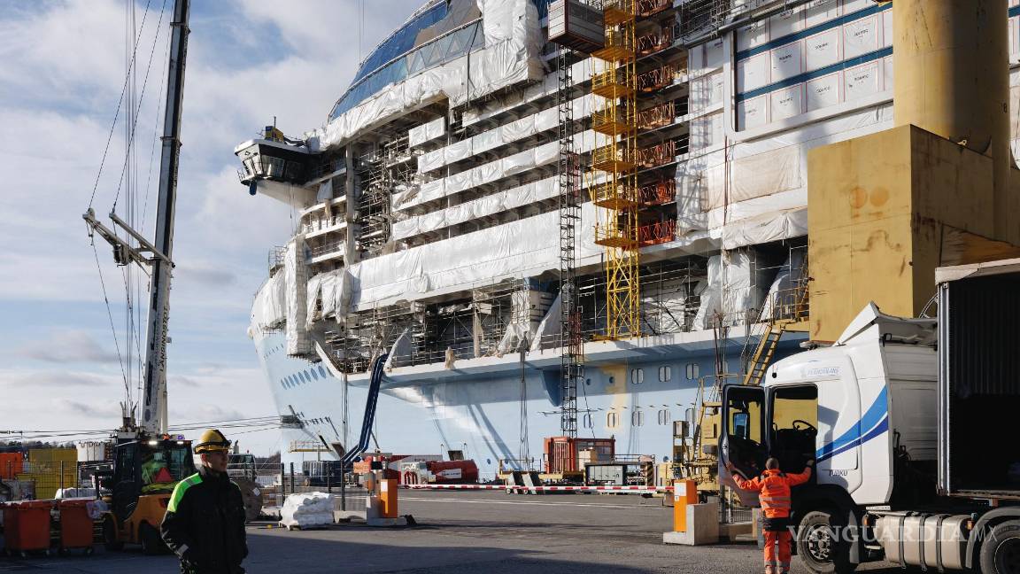 $!Construcción del Star of the Seas de Royal Caribbean en el astillero Meyer Turku en Turku, Finlandia.