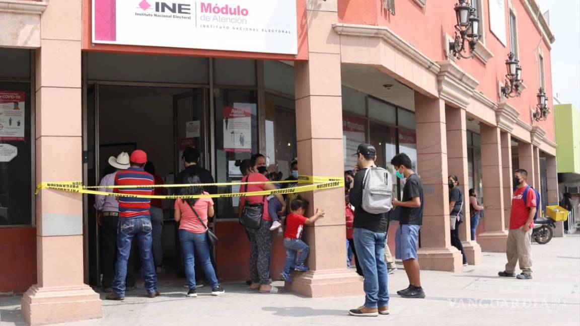 Amplían plazo de credencialización del INE: módulos abrirán sábado y domingo en Saltillo