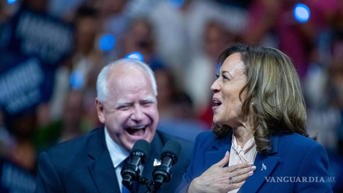 ‘Tenemos mucho trabajo que hacer’: con esperanza, Kamala Harris y Tim Walz arrancan campaña