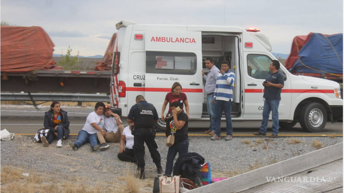 Deja 8 lesionados choque en la Saltillo-Torreón