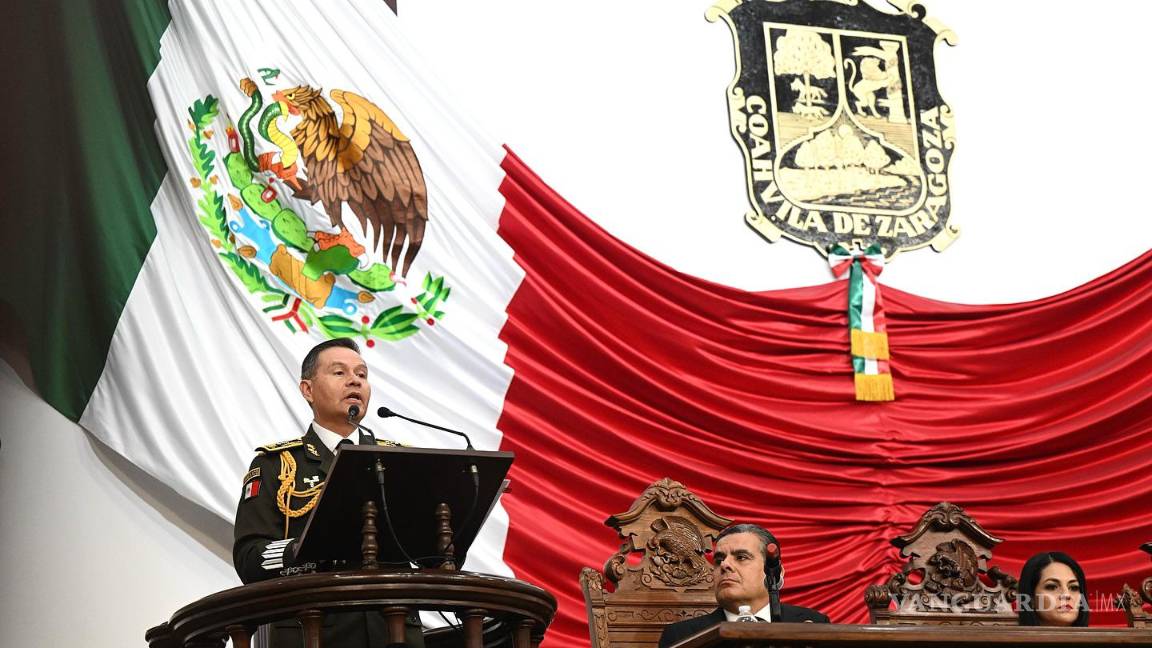 $!El general Fernando Colchado Gómez subrayó que la lealtad del soldado mexicano está puesta en la Constitución y en las leyes.