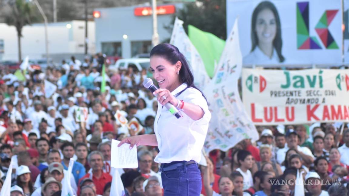 Lulú Kamar cierra campaña en Monclova