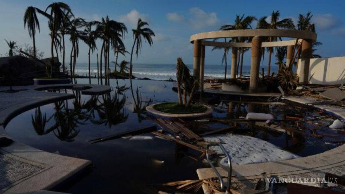 Ocho de cada diez hoteles de Acapulco quedaron dañados por huracán Otis