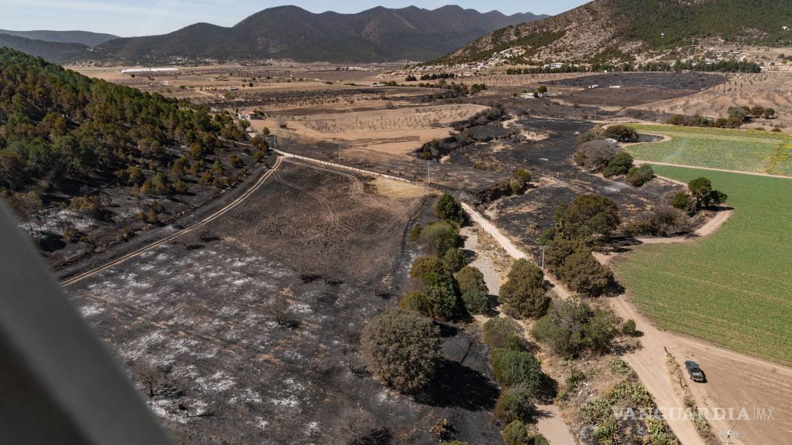 $!El incendio ha consumido 71 hectáreas de vegetación, impactando principalmente matorrales y pastizales en la zona serrana de Coahuila.